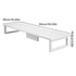 Levede Dual Monitor Stand Riser Desk Laptop Computer Organizer Laptop Shelf 90cm-2072893559849226242