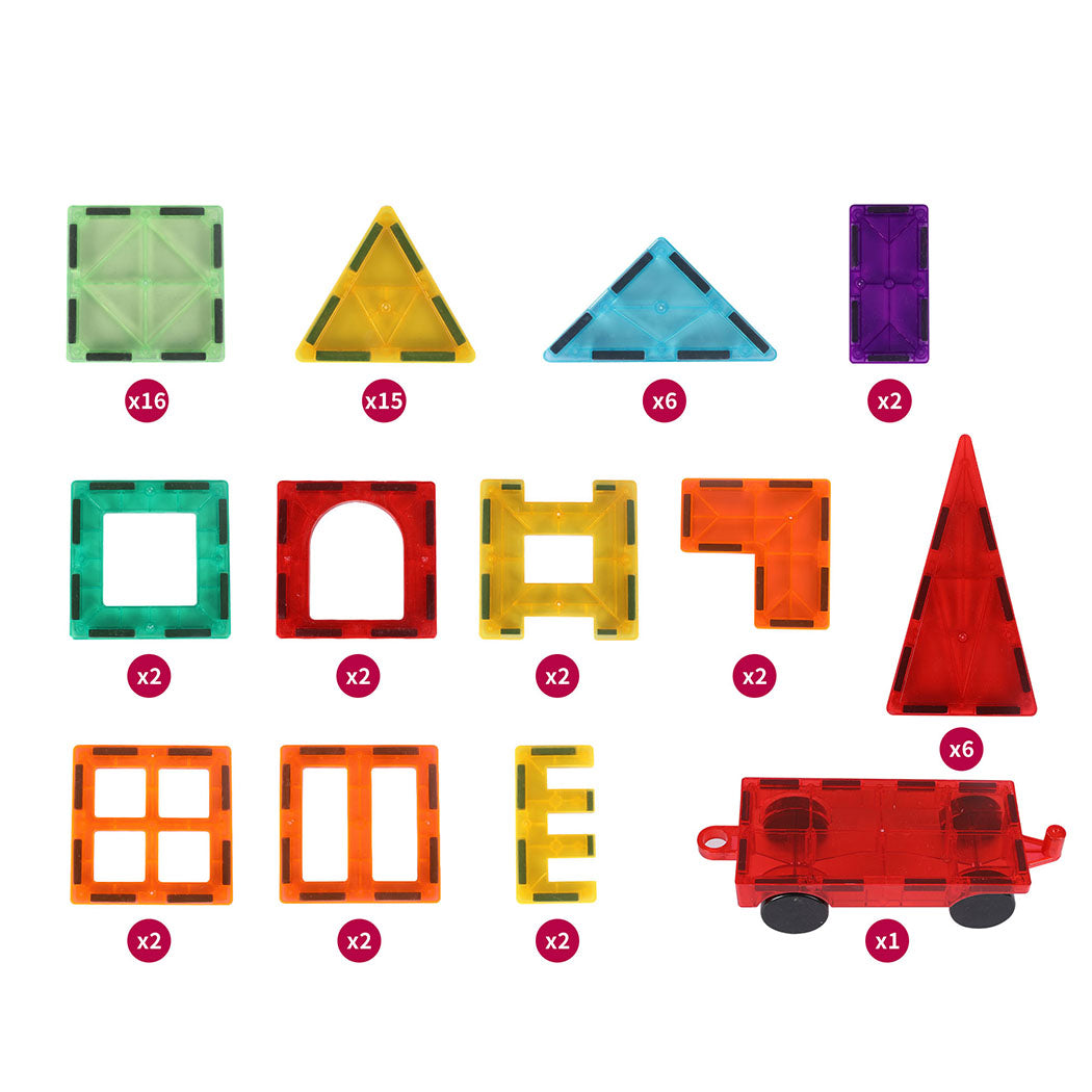 BoPeep Kids Magnetic Tiles Blocks Building-2029387266576748546