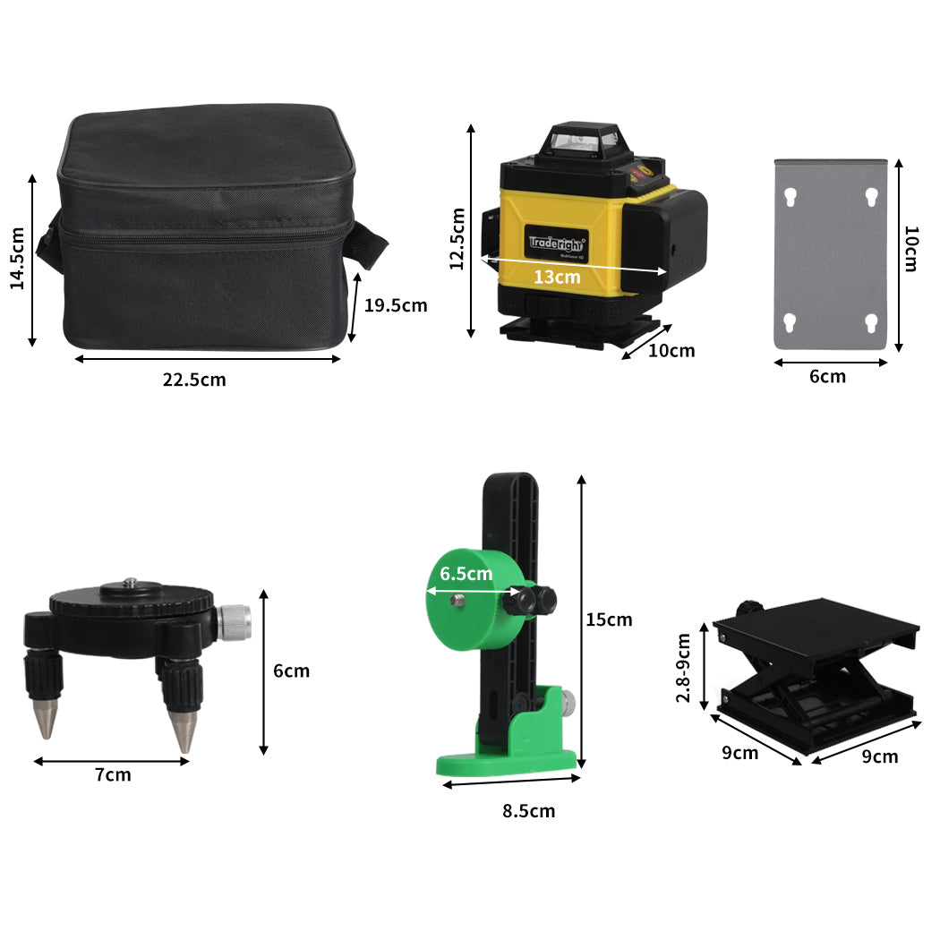 Traderight Laser Level Green Light 4D-1864184276627623938