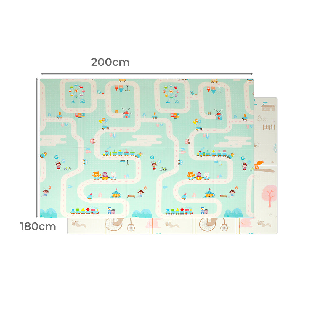 Kids Play Mat Baby Crawling Pad Floor Foldable XPE Foam Non-slip Carpet