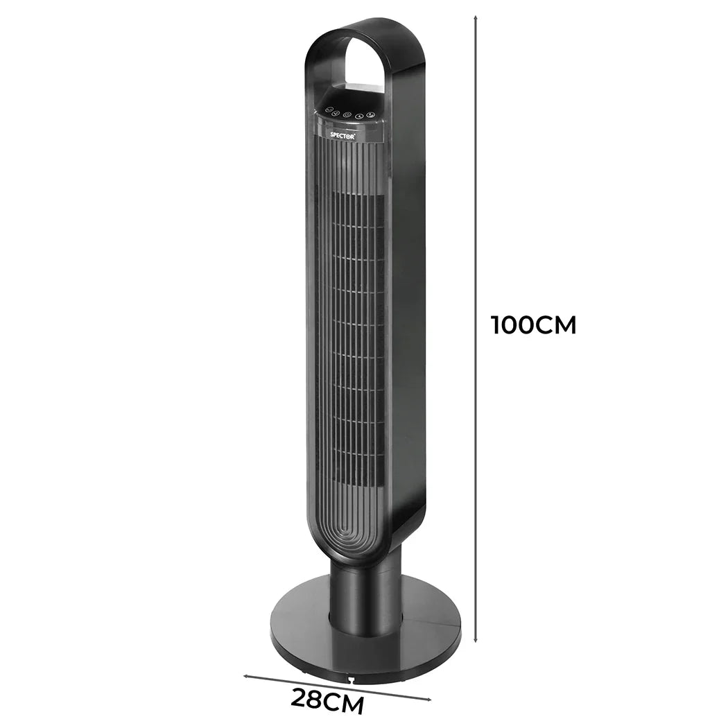 Spector Portable Bladeless Tower Fan Black-2018816840016465922