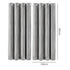 Marlow Velvet Blackout Curtains 2-Panel Room Darkening Eyelet Curtains Grey-2072893567436722178