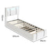 Levede Single Bed Frame Leather Headboard RGB 2 Drawers-2050056740216639490
