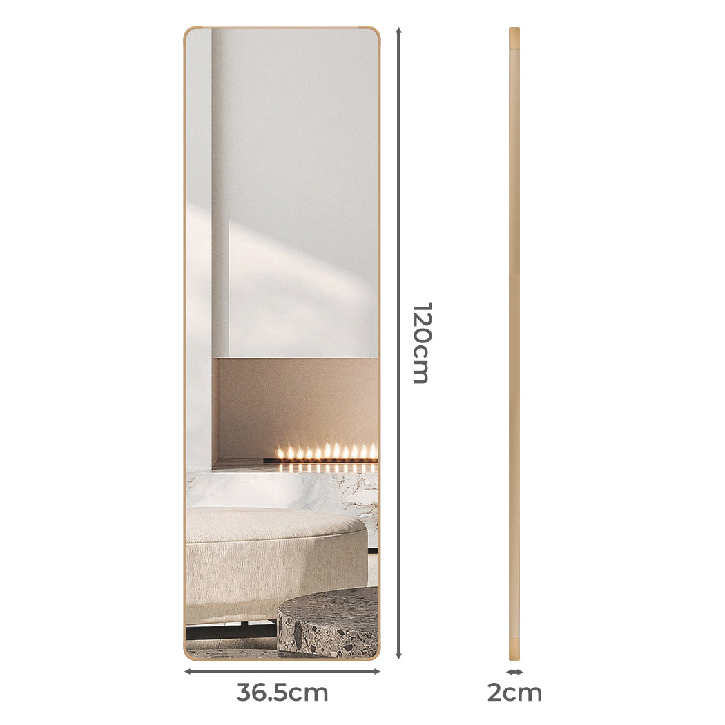 Yezi 120cm Wall Mounted Full Length Mirror Door Hanging-1910112269694537730