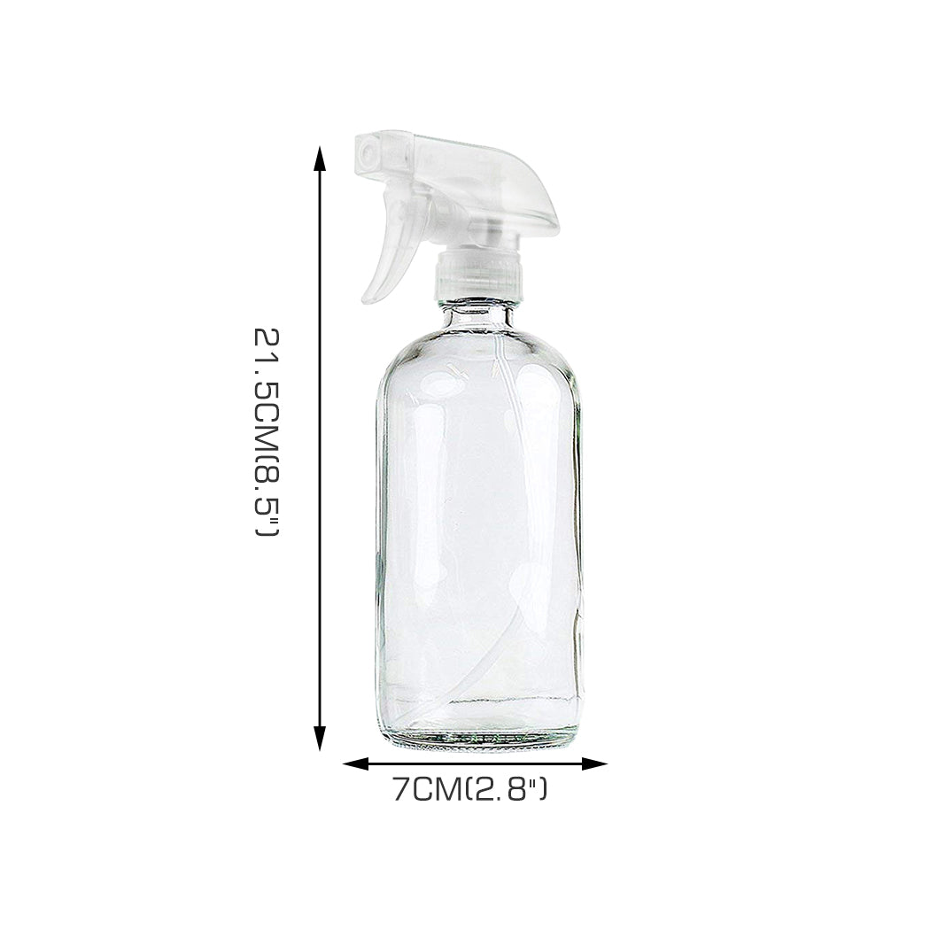 4x 500ml Clear Glass Spray Bottles Trigger-1864183148401790978