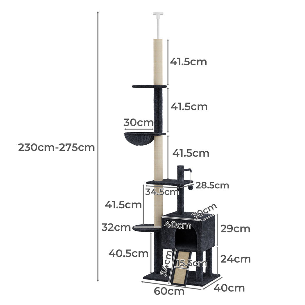 Pawz Cat Tree Scratching Post Scratcher Hammock Condo-1937319822450888706