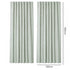 Marlow 2 Panels Blackout Curtains Thermal Linen Look Blockout Drapes 132x160cm-2072893564358103042