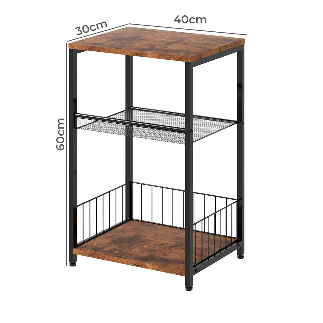Levede Side Table 3-Tier Storage Shelf Modern Table-2050056751566426114