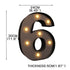 LED Metal Number Lights Free Standing