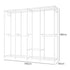 Levede Heavy Duty Clothes Rack Organizer 500kg Carbon Steel Bedroom White-2109799589643751427