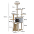 Pawz Cat Tree Tower Large Scratcher Condo House 160cm-1942353719559589890