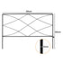 Lambu Garden Fence Panel 5 Pc Q195 Steel Rust Proof Border for Flower Beds Black-2109799601236807683