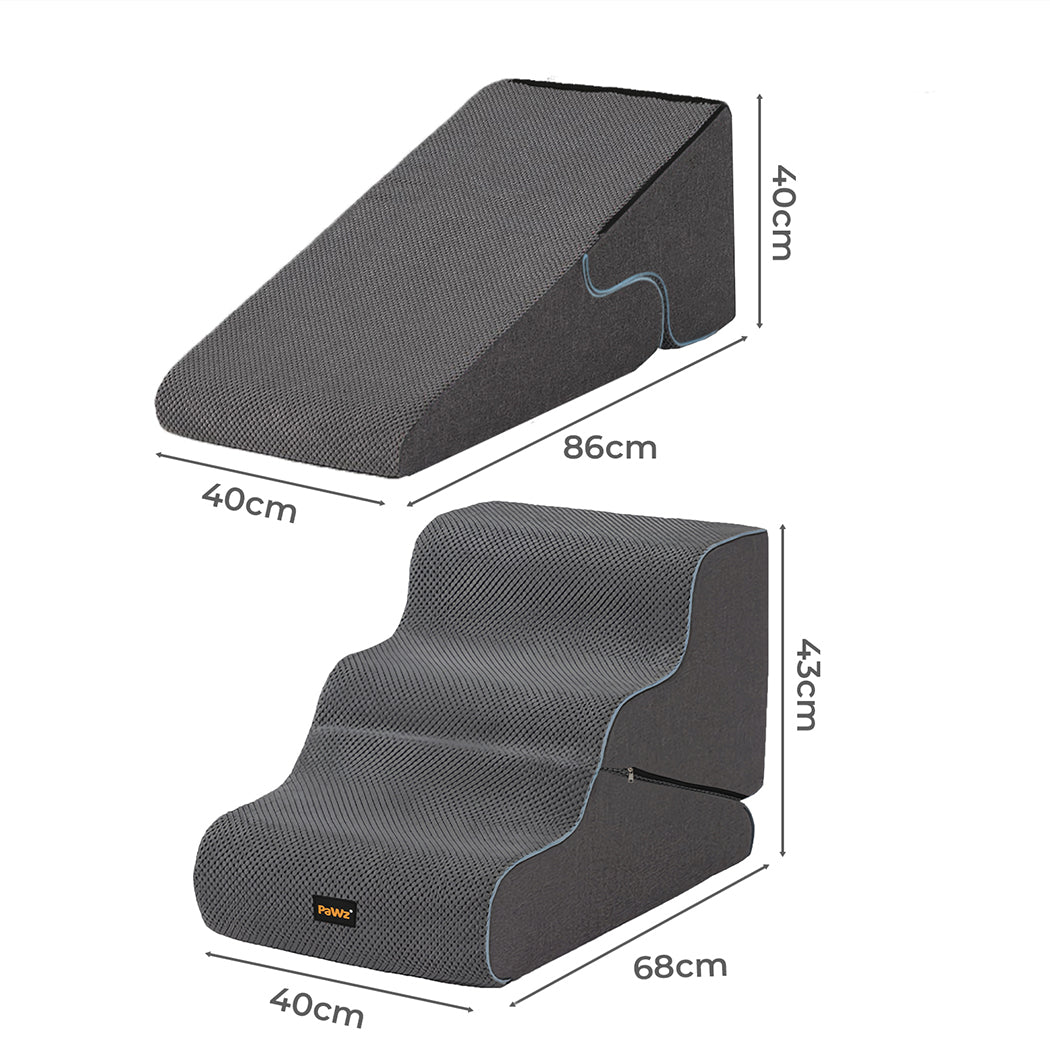 Pawz Dog Steps Adjustable Dog Ramp Portable Pet Stairs-2050056806222401538