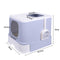 PaWz Cat Litter Box Fully Enclosed Toilet Purple-1910112951273132034