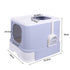 PaWz Cat Litter Box Fully Enclosed Toilet Purple-1910112951273132034