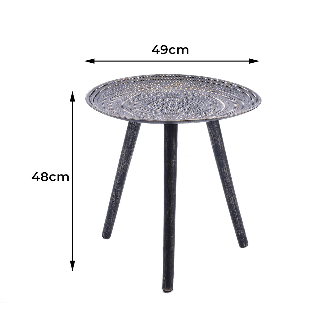 Levede Side Table Coffee Bedside End Bronze-1864183272540606466