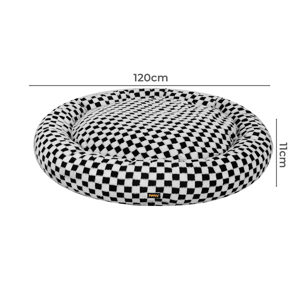 Pawz Circular Plush Dog Cosy Bed Calming Pet Plush Bed-2011971123671076866