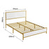 Levede Metal Bed Frame Under Bed Storage Queen Beige-2006732902183866370