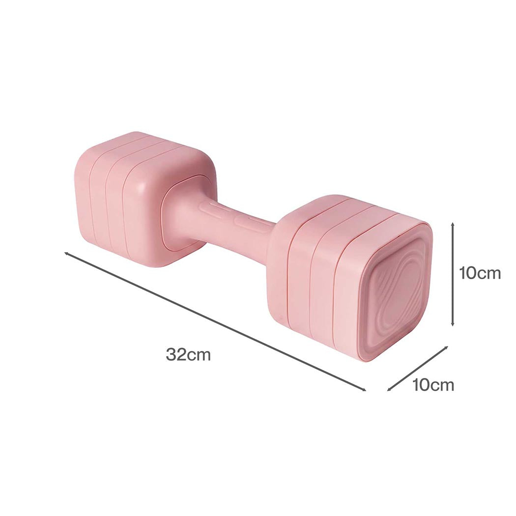 Centra Adjustable Dumbbells Set 2-5kg Quick Lock TPU Grip for Home Workout Pink-2109799599886241795