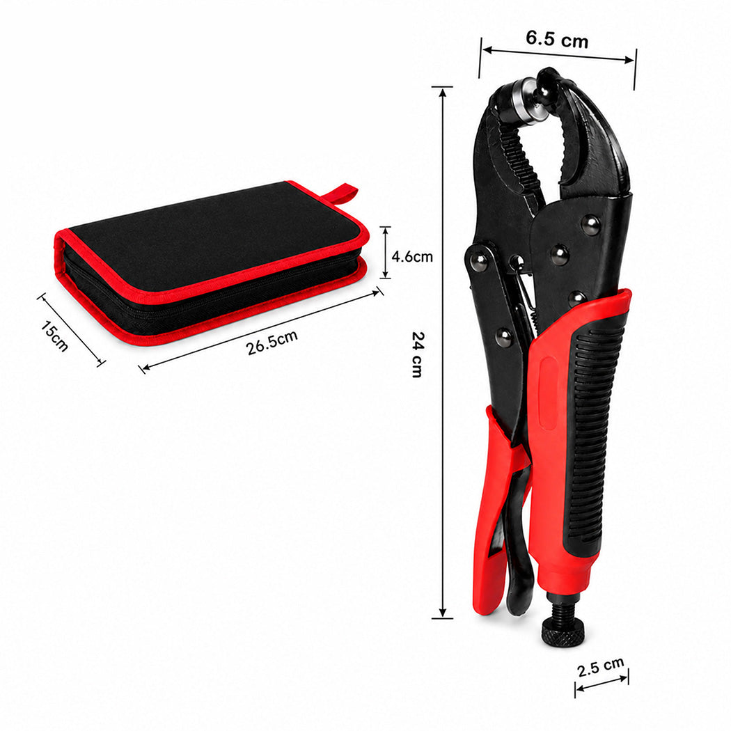 Snap Fastener Kit Adjustable Press Tool for Boat Covers Leather Cloths Black Red-2100034967718465538