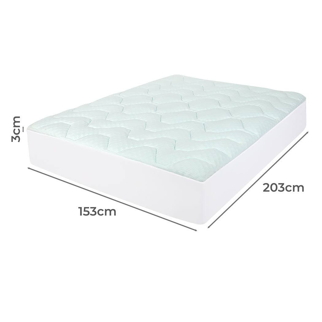 Dreamz Mattress Topper Pillowtop Cover Protector Queen-2050056896882282498