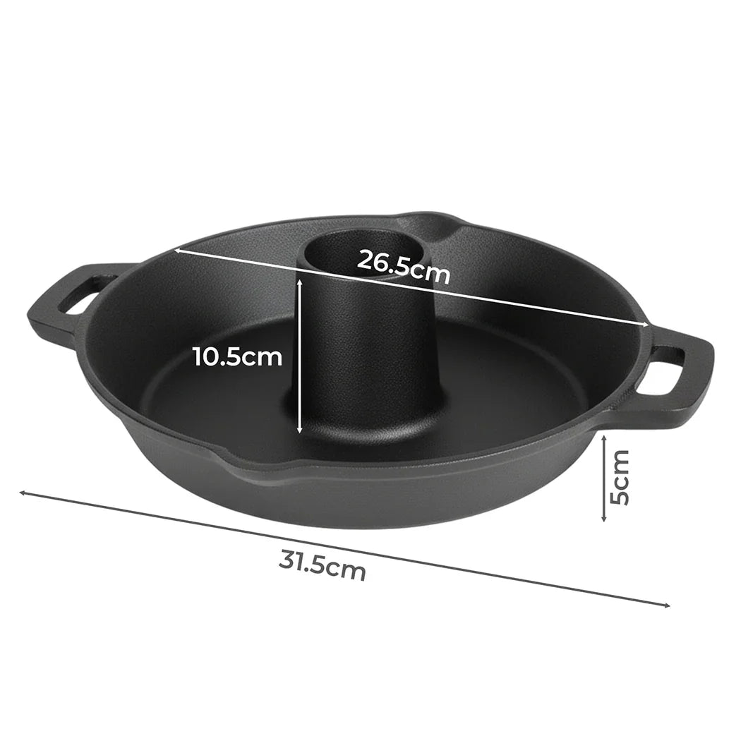 Toque Cast Iron Roaster Stand Non-stick Beer Can Chicken Holder Kitchen Outdoor-2050056855853600770
