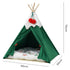 Pawz Pet Tent Dog Cat Tent Bed Washable Indoor Green-2050056804792143874