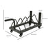 Centra Horizontal Bumper Plate Rack with Wheels Barbell Weight Storage Holder-2050059020890411010