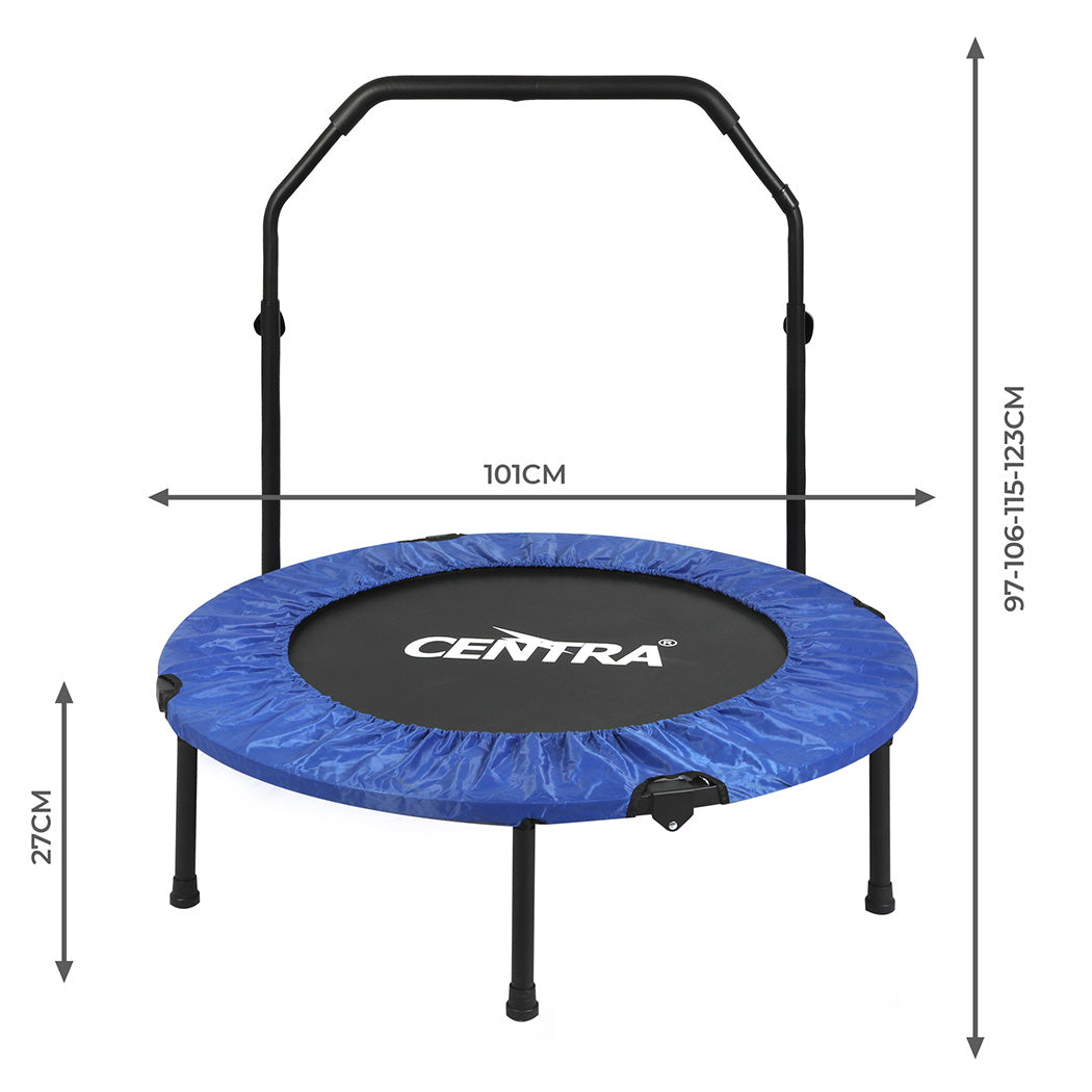 Centra 40" Foldable Mini Trampoline Rebounder Fitness-1894516809726562306