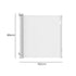 BoPeep Retractable Baby Safety Gates 150cm White 150 cm-2006733052620967938