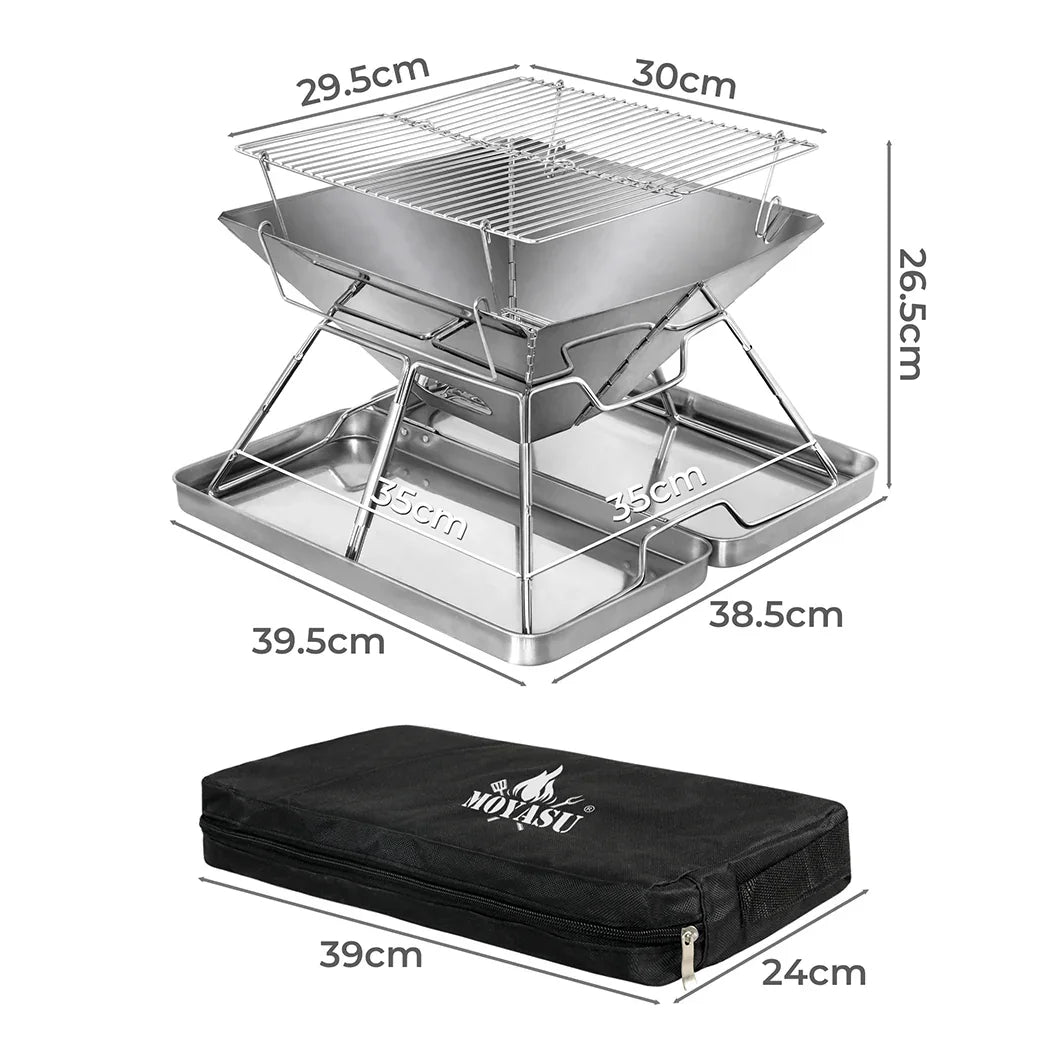 Levede Folding BBQ Portable Charcoal Grill 2-IN-1-2006732907498049538
