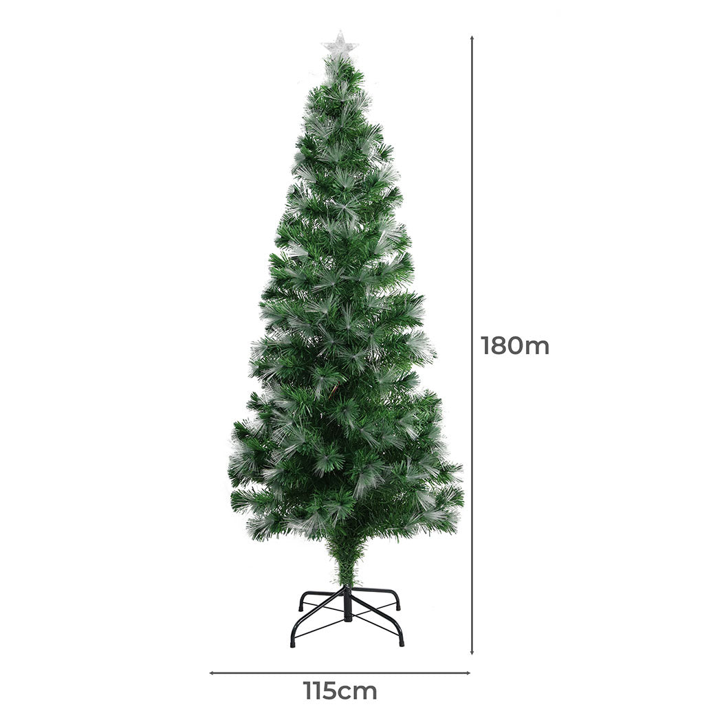 SANTACO Christmas Tree Fibre Optic 1.8M