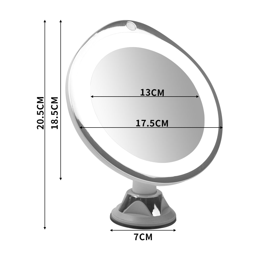 10x Magnifying Makeup LED Mirror 360 Dgree-1864184472627449858