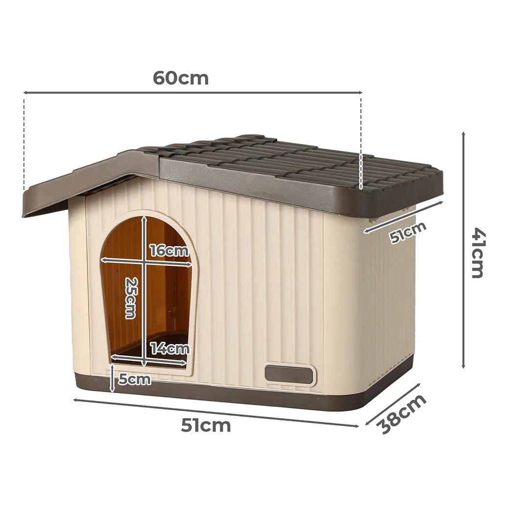 Pawz Plastic Dog Cage Kennel for Small Dogs with Vent-2050056903920324610