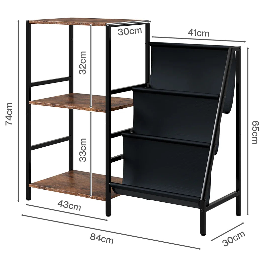 Levede 3-Tier Record Player Stand Vinyl Storage Up to 200 Albums Turntable Table-2050056774513463298