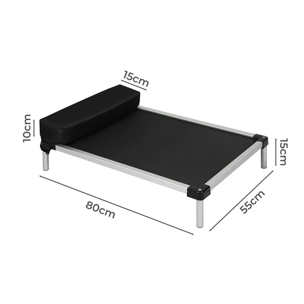 PaWz Pet Trampoline Aluminium Frame L Black Large-2018816793694572546