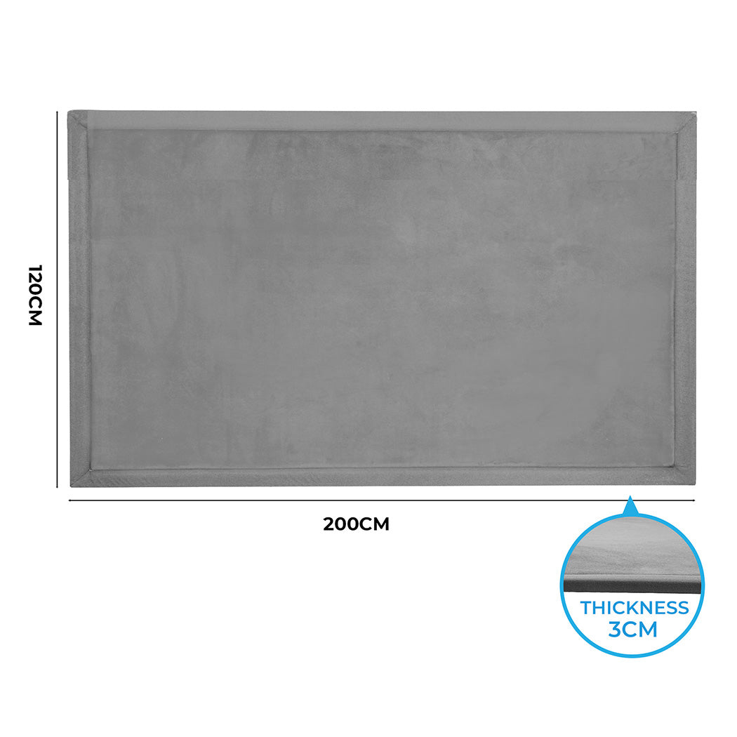 Marlow Coral Velvet Area Rugs Large Mat 120x200cm Grey-1894516802801766402