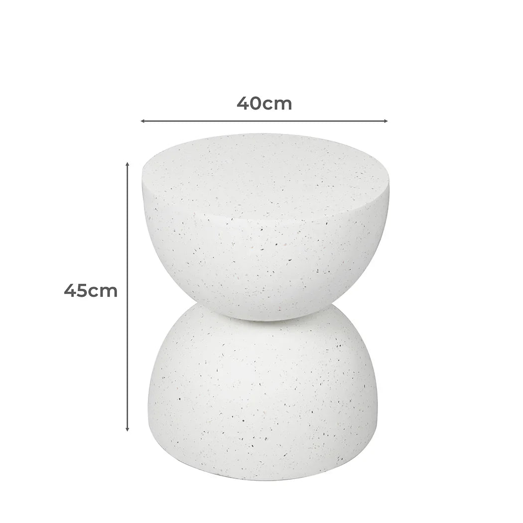 Levede Side Table Terrazzo Coffee Tables Beige-2018816896694095874