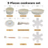 Toque 9-Piece Non Stick Cookware Set Kitchen Fry Pan-2050056750975029250