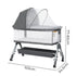 Bopeep Baby Cot Bed Crib Newborn Co-Sleeper Bassinet Safety Adjustable Bedside-2050056762865881090