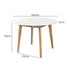 Levede Dining Table Round Rubberwood Base 120cm White 120 CM-1864183292119617538