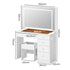 Levede Dressing Table LED Makeup Mirror Stool Set Vanity Desk 5 Storage Drawer-2050056769404801026