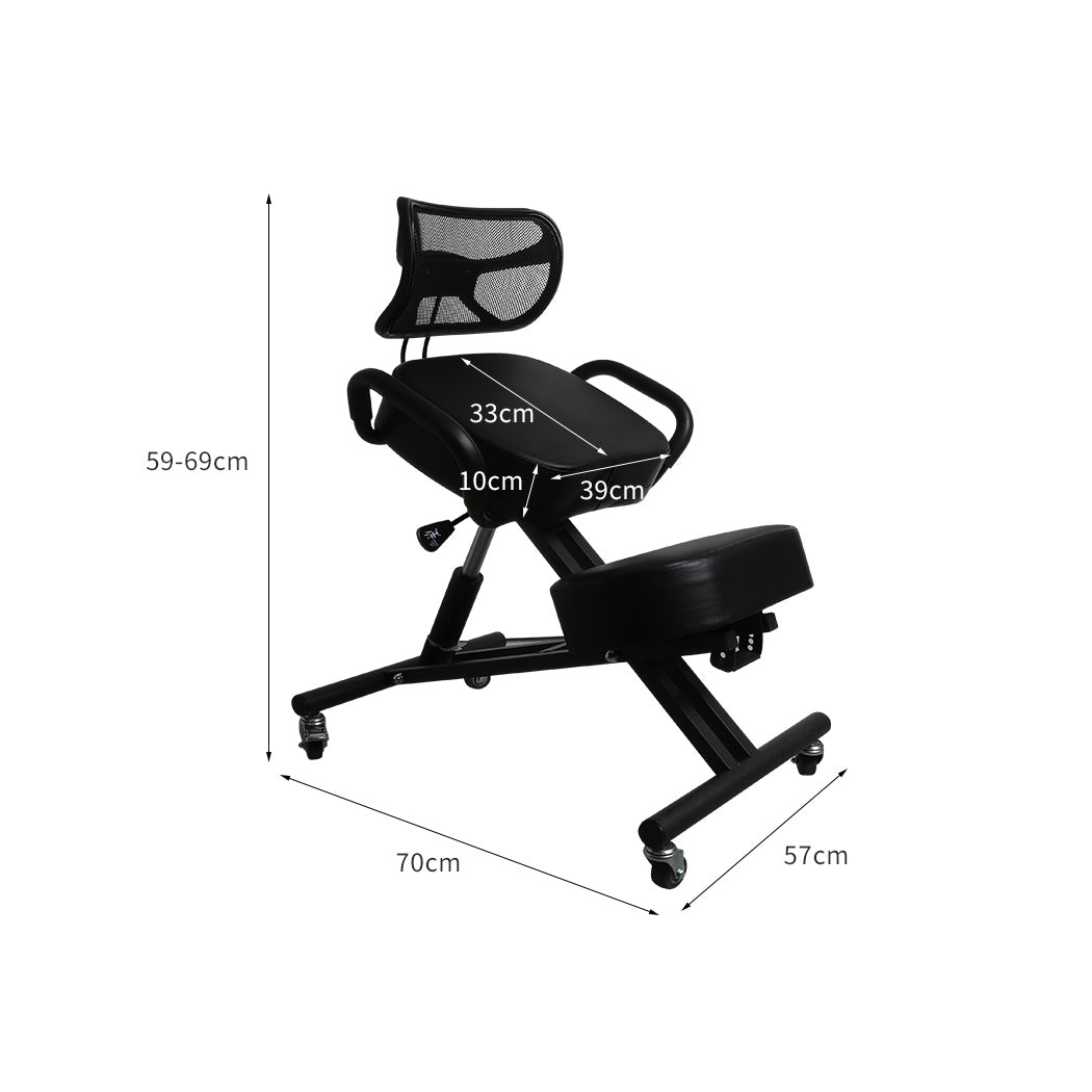 Levede Kneeling Chair Office Ergonomic Black-1864183319458091010