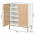 Levede Shoe Cabinet Adjustable Shelves 20 Pairs 5-Tier Shoe Rack Entryway White-2100034947745189890