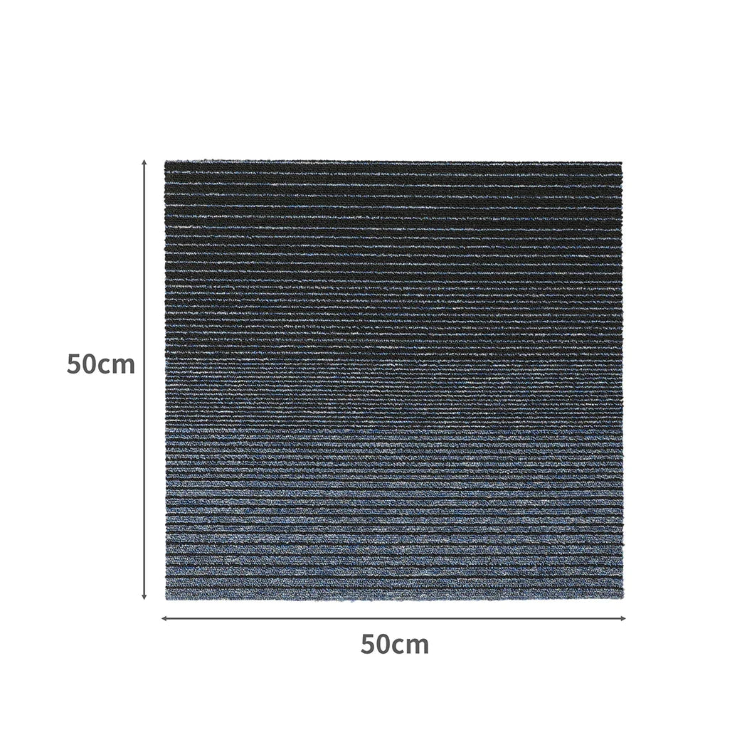 Marlow 20x Carpet Tiles 5m2 Box Heavy Blue-2018816862414049282