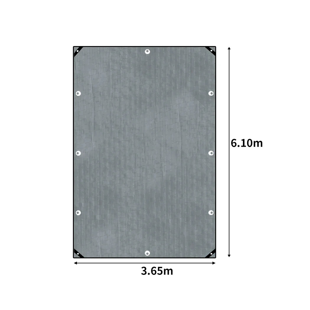 Manan Tarp Tarpaulin 200GSM Camping 3.65mx6.10m-2018816766683254786