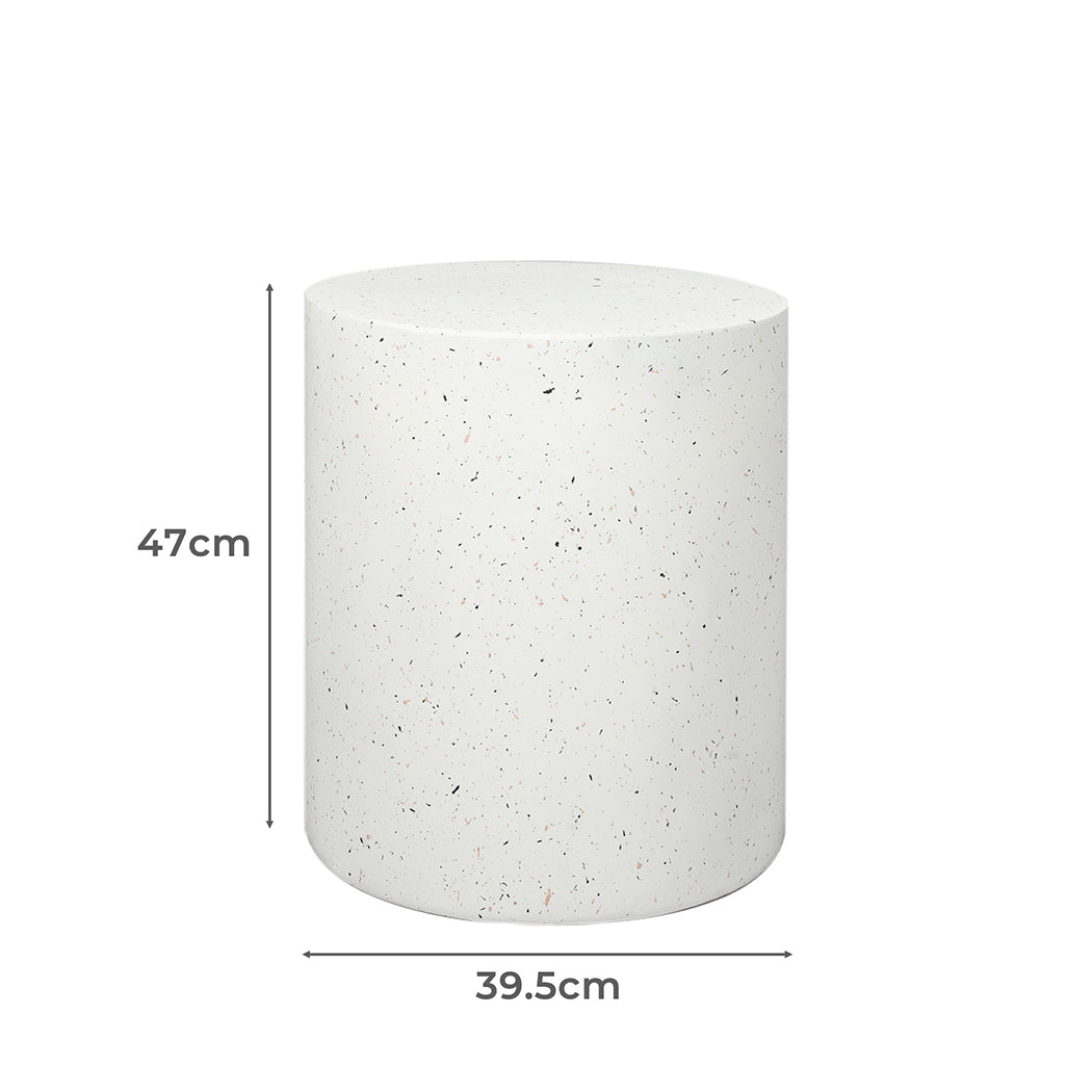 Levede Side Table Terrazzo Round End-1910113299723325442