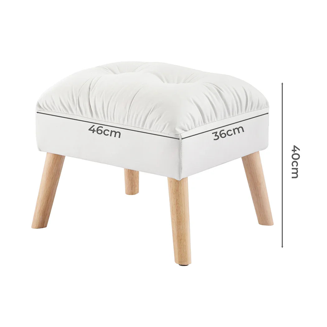 Levede Accent Ottoman Chair Footstool-2018816847268417538