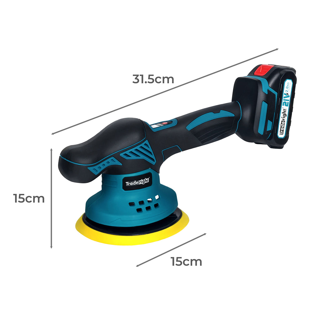 Traderight 21V Cordless Car Polisher Buffer Machine-2006733388836376578