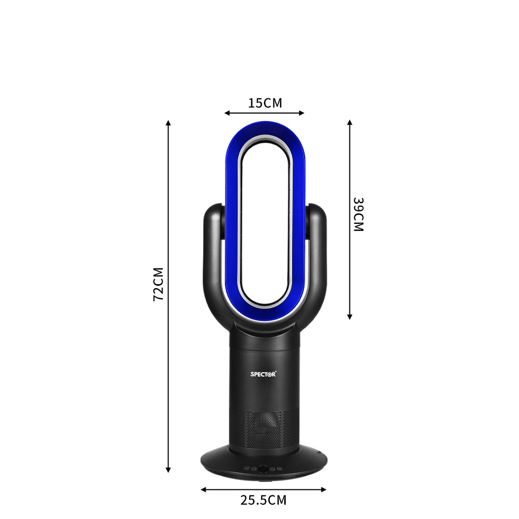 Spector Bladeless Fan Cooler Heater Black-1864183547288489986